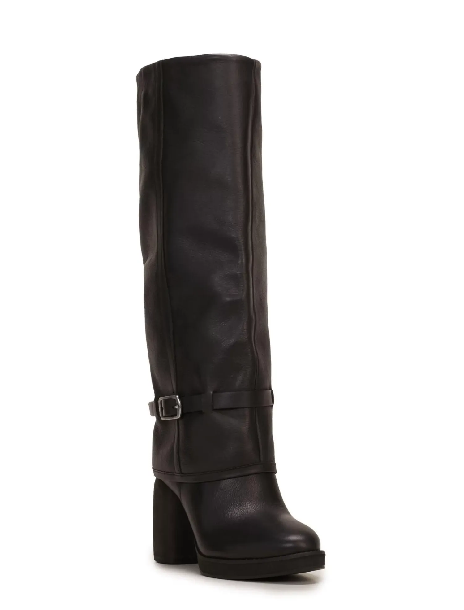 Lucky Brand nathari foldover knee high boot black*WOMEN Shoes