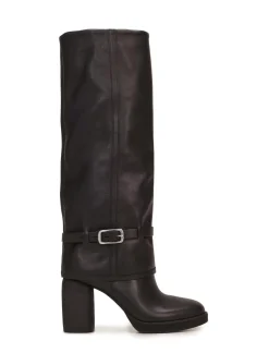 Lucky Brand nathari foldover knee high boot black*WOMEN Shoes