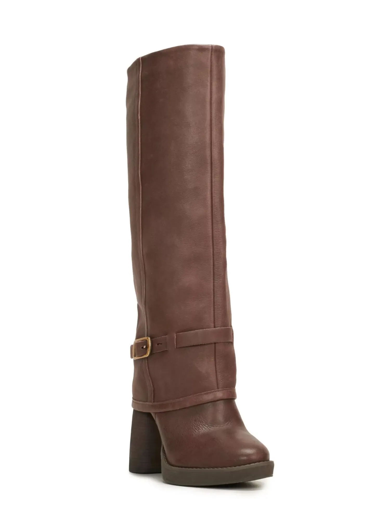 Lucky Brand nathari foldover knee high boot dark brown*WOMEN Shoes