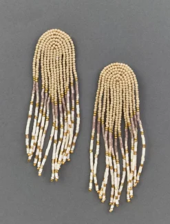 Lucky Brand natural beaded statement earring gold*WOMEN Jewelry