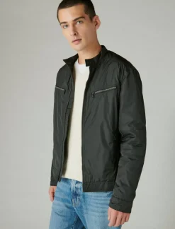 Lucky Brand nylon bonneville jacket jet black*MEN Jackets & Outerwear