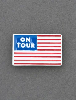 Lucky Brand on tour enamel pin silver*MEN|WOMEN Jewelry