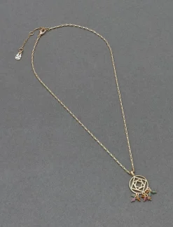 Lucky Brand openwork charm pendant gold*WOMEN Jewelry
