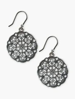Lucky Brand openwork drop earring silver*WOMEN Jewelry
