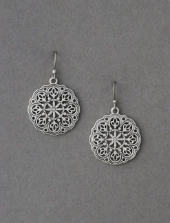 Lucky Brand openwork drop earring silver*WOMEN Jewelry