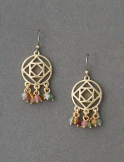 Lucky Brand openwork drop earring gold*WOMEN Jewelry