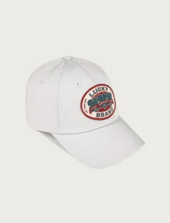 Lucky Brand oval clover patch dad hat open grey*MEN|WOMEN Hats