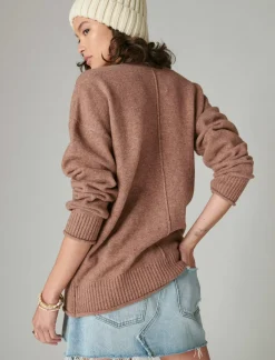 Lucky Brand oversized pocket cardigan baltic amber*WOMEN Sweaters & Sweatshirts