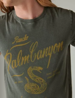 Lucky Brand palm canyon tee raven*MEN Graphic Tees
