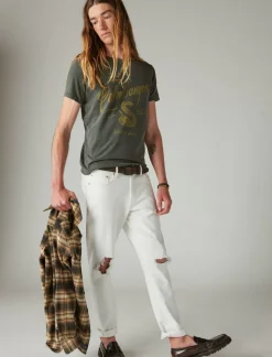 Lucky Brand palm canyon tee raven*MEN Graphic Tees