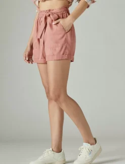 Lucky Brand paperbag shorts deep rose*WOMEN Shorts