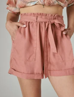 Lucky Brand paperbag shorts deep rose*WOMEN Shorts