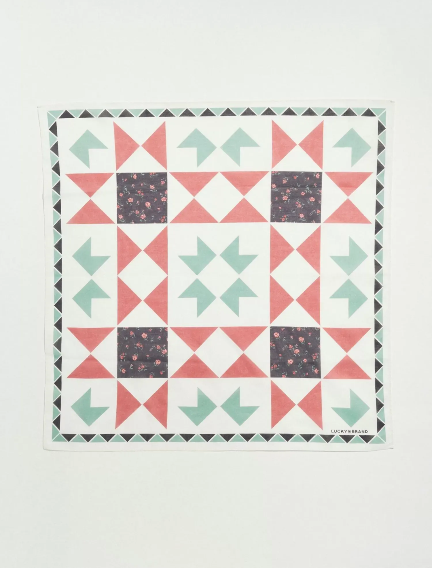 Lucky Brand patchwork bandana open overflow*WOMEN Scarves & Bandanas