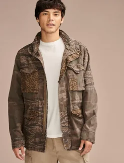 Lucky Brand patchwork camo field jacket camo multi*MEN Jackets & Outerwear