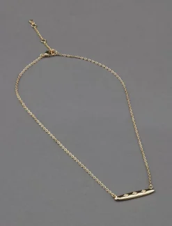 Lucky Brand pave detail bar necklace gold*WOMEN Jewelry