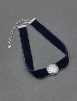 Lucky Brand pave pendant choker silver*WOMEN Jewelry