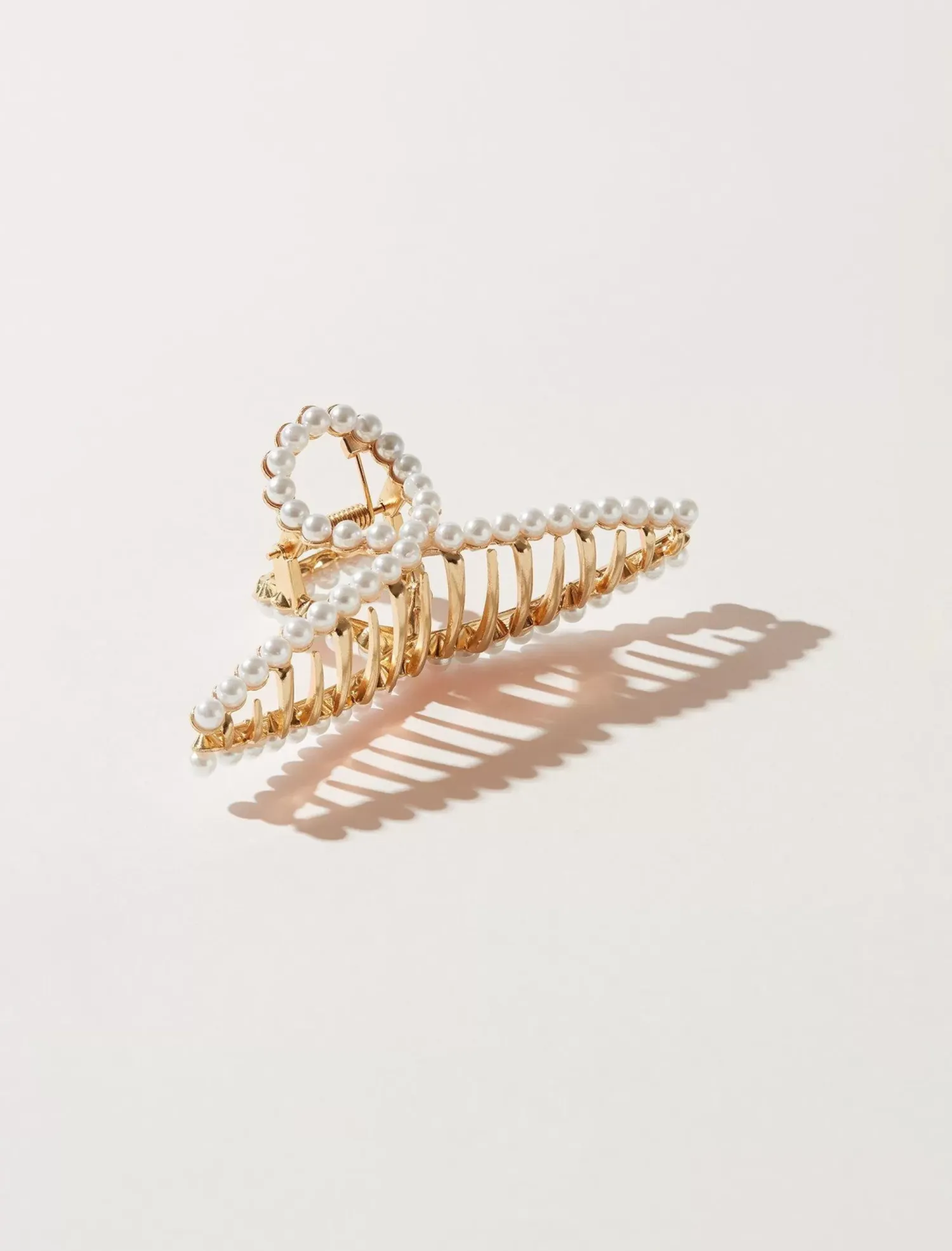 Lucky Brand pearl loop claw clip gold*WOMEN Hair Accessories