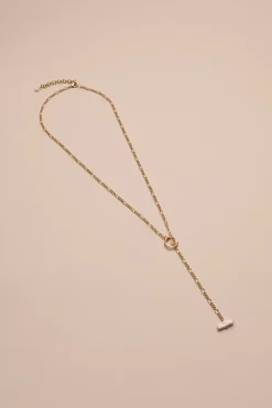 Lucky Brand pearl loop y necklace gold*WOMEN Jewelry
