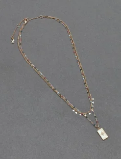Lucky Brand pendant layer necklace gold*WOMEN Jewelry