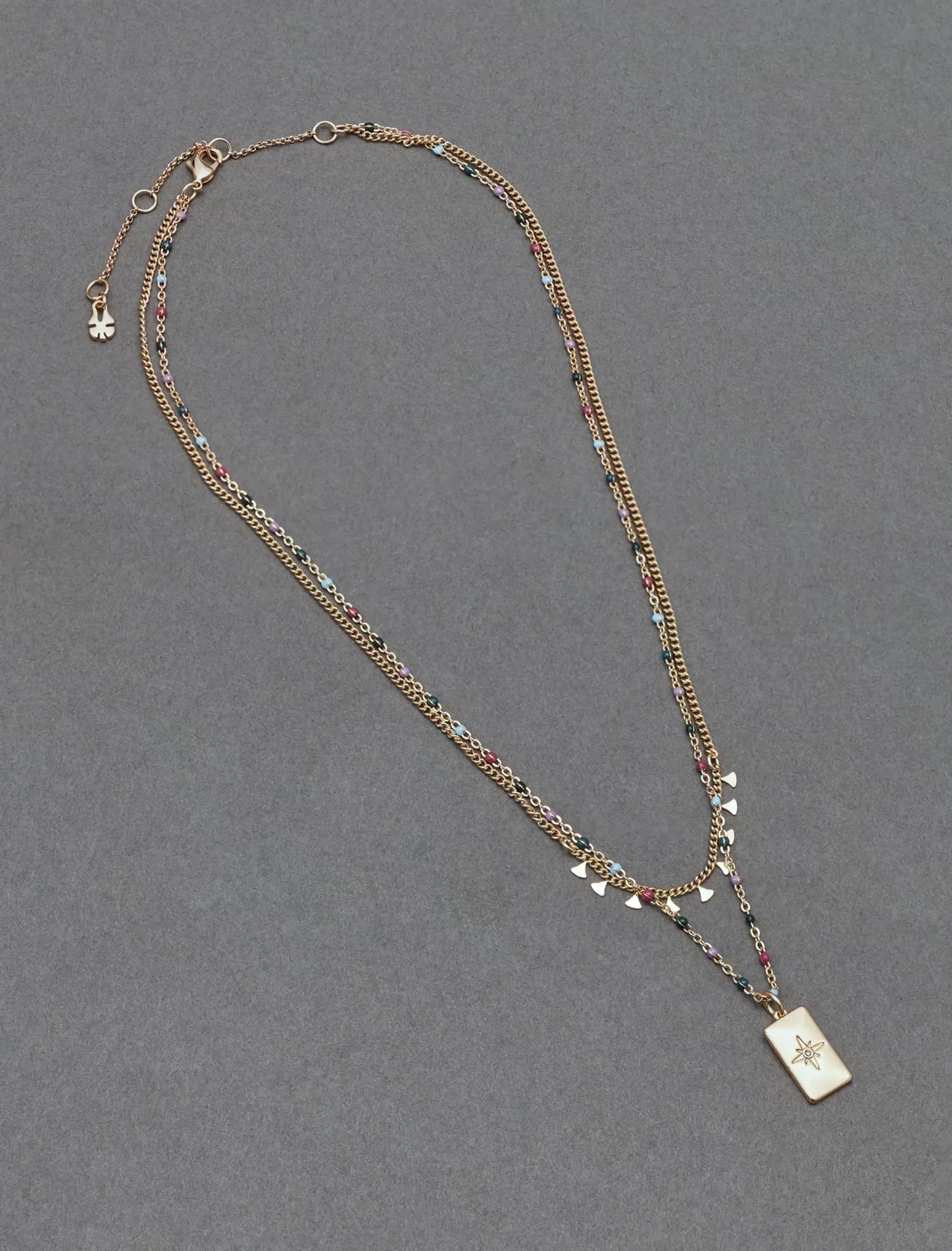 Lucky Brand pendant layer necklace gold*WOMEN Jewelry