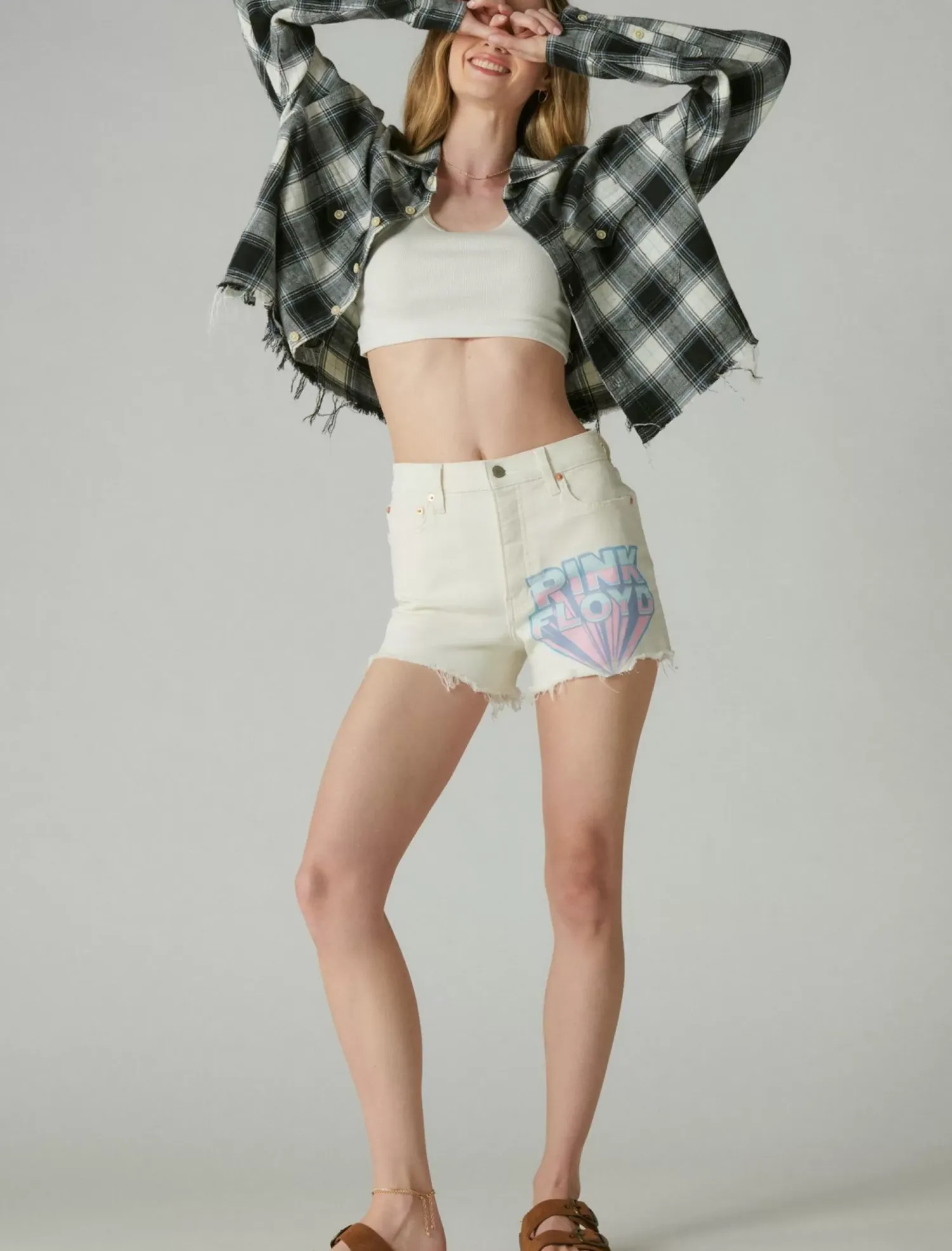 Lucky Brand pink high rise mom short floyd*WOMEN Shorts