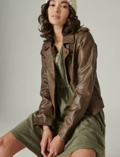 Lucky Brand pintuck tiered knit henley dress dusty olive*WOMEN Dresses