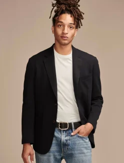 Lucky Brand pique blazer 4-way stretch dark blue*MEN Suit Separates