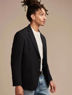 Lucky Brand pique blazer 4-way stretch dark blue*MEN Suit Separates
