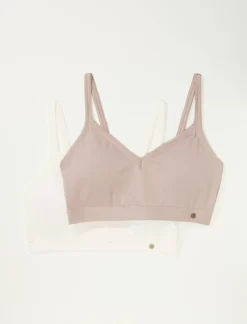 Lucky Brand 2pk everyday lucky bralette medium light beige*WOMEN Intimates & Sleepwear
