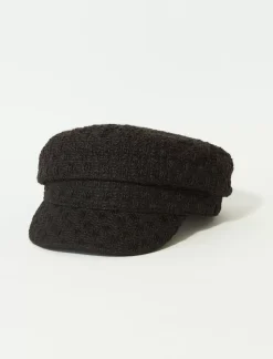 Lucky Brand plaid baker boy hat black*WOMEN Hats