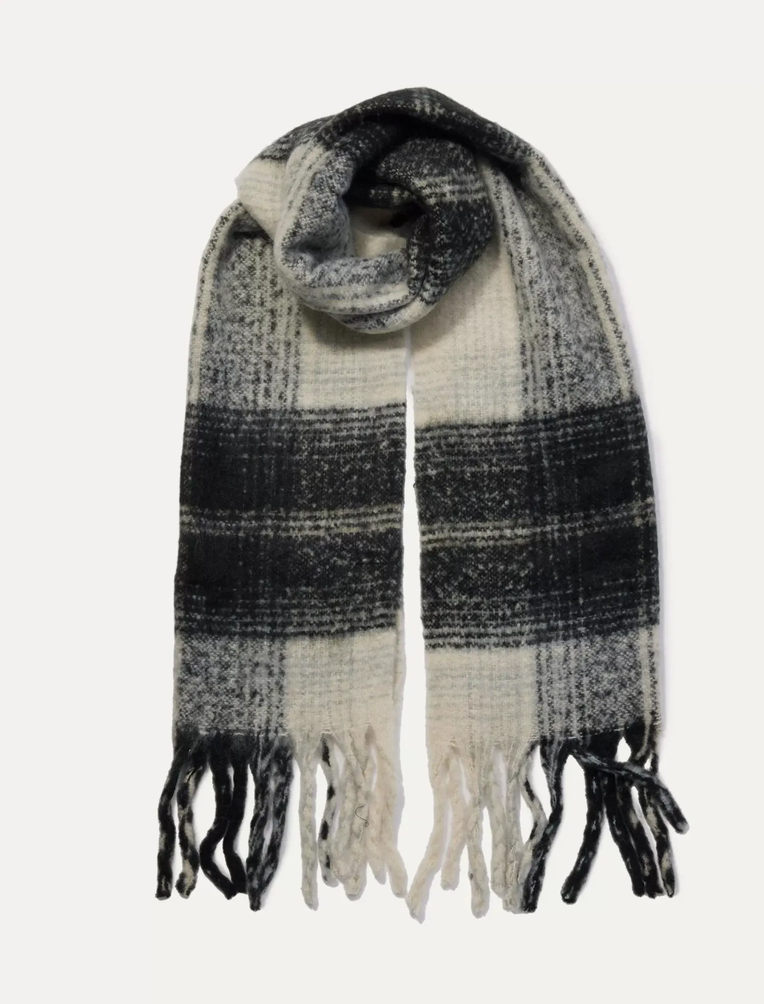 Lucky Brand plaid blanket scarf black combo*WOMEN|MEN Scarves & Bandanas