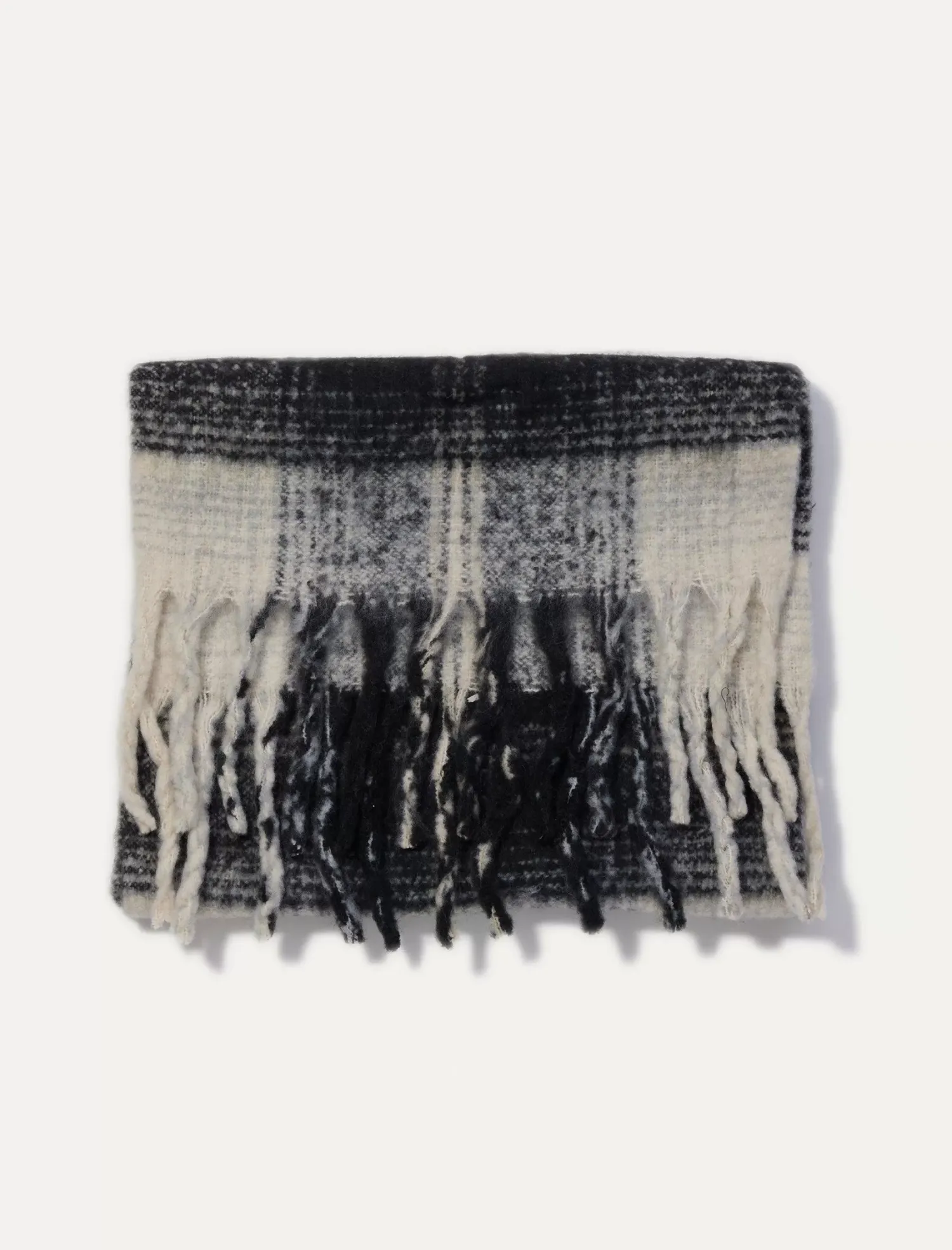 Lucky Brand plaid blanket scarf black combo*WOMEN|MEN Scarves & Bandanas