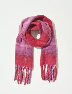 Lucky Brand plaid blanket scarf pink combo*WOMEN Scarves & Bandanas