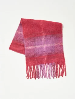Lucky Brand plaid blanket scarf pink combo*WOMEN Scarves & Bandanas
