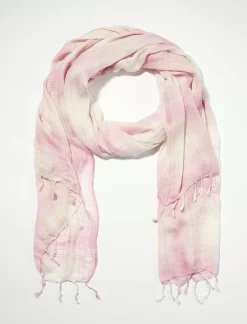 Lucky Brand plaid scarf dark pink*WOMEN Scarves & Bandanas
