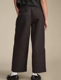 Lucky Brand pleated wide leg crop pant meteorite*WOMEN Pants