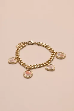 Lucky Brand pressed flower charm bracelet gold*WOMEN Jewelry