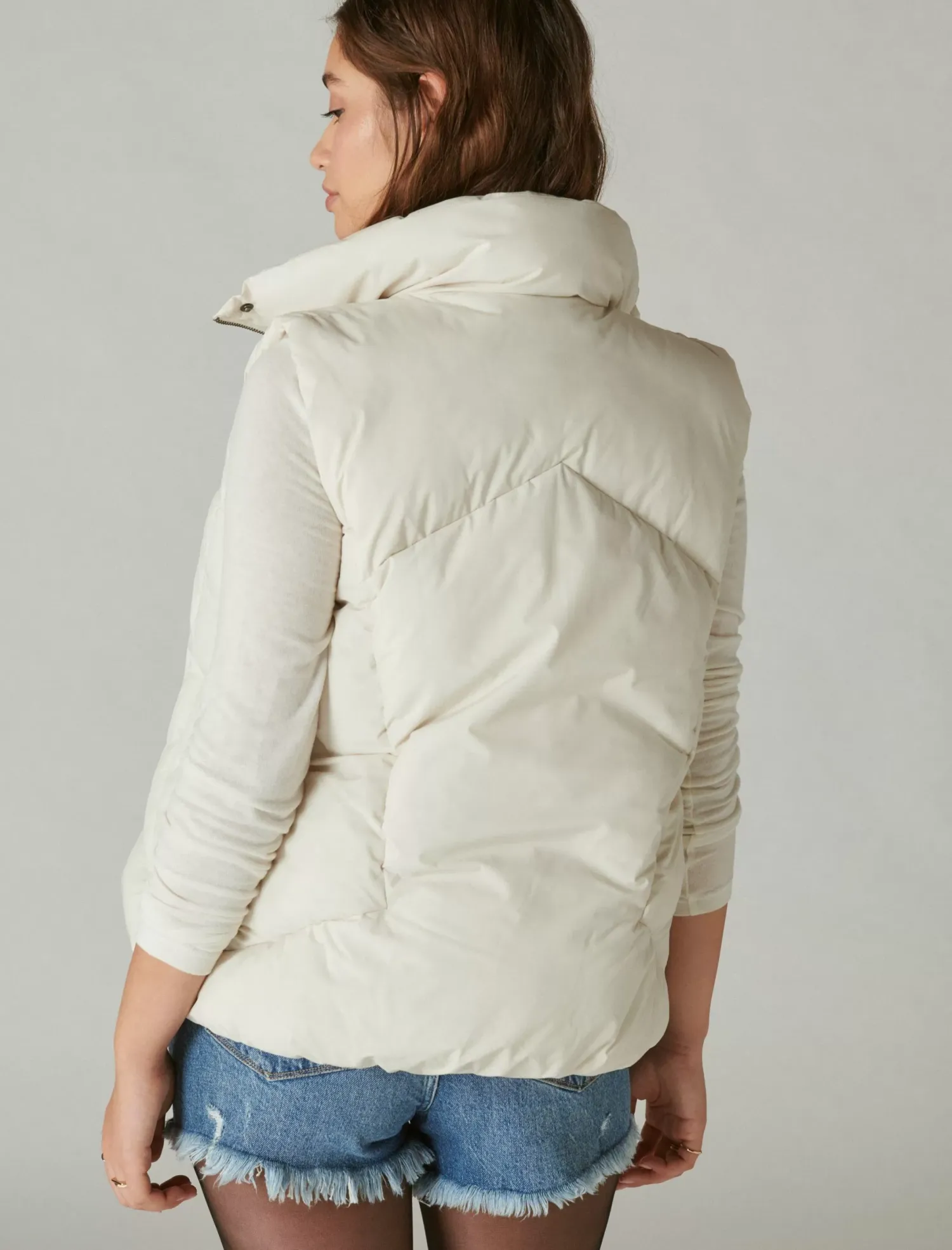 Lucky Brand puffer vest cream*WOMEN Jackets & Outerwear