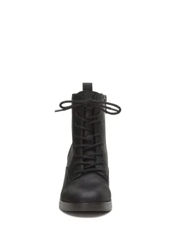 Lucky Brand qiama heeled combat boot black*WOMEN Shoes
