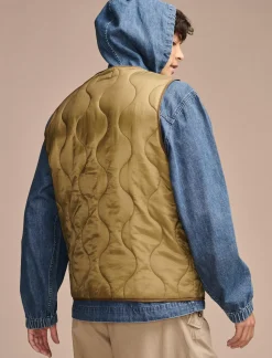Lucky Brand quilted liner vest olive drab*MEN Jackets & Outerwear