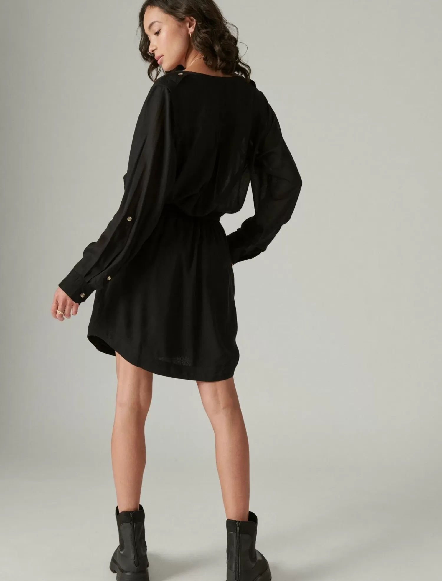 Lucky Brand relaxed surplus shirtdress meteorite*WOMEN Dresses