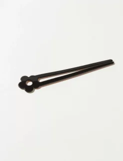 Lucky Brand retro daisy hair enamel pin black*WOMEN Hair Accessories