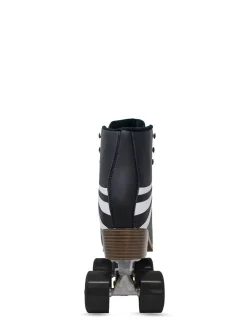 Lucky Brand retro stripes quad roller skate black*WOMEN Roller Skates