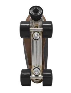 Lucky Brand retro stripes quad roller skate black*WOMEN Roller Skates