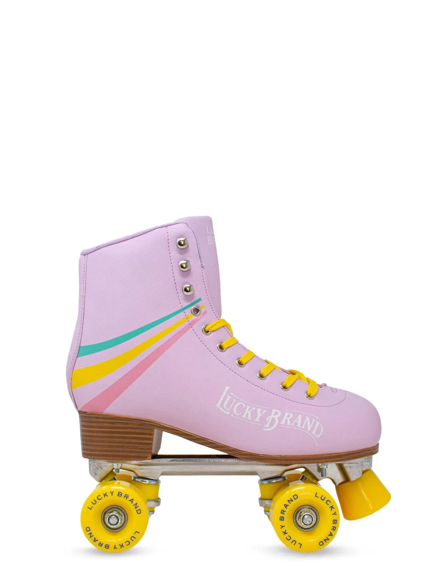 Lucky Brand retro stripes quad roller skate lilac*WOMEN Roller Skates