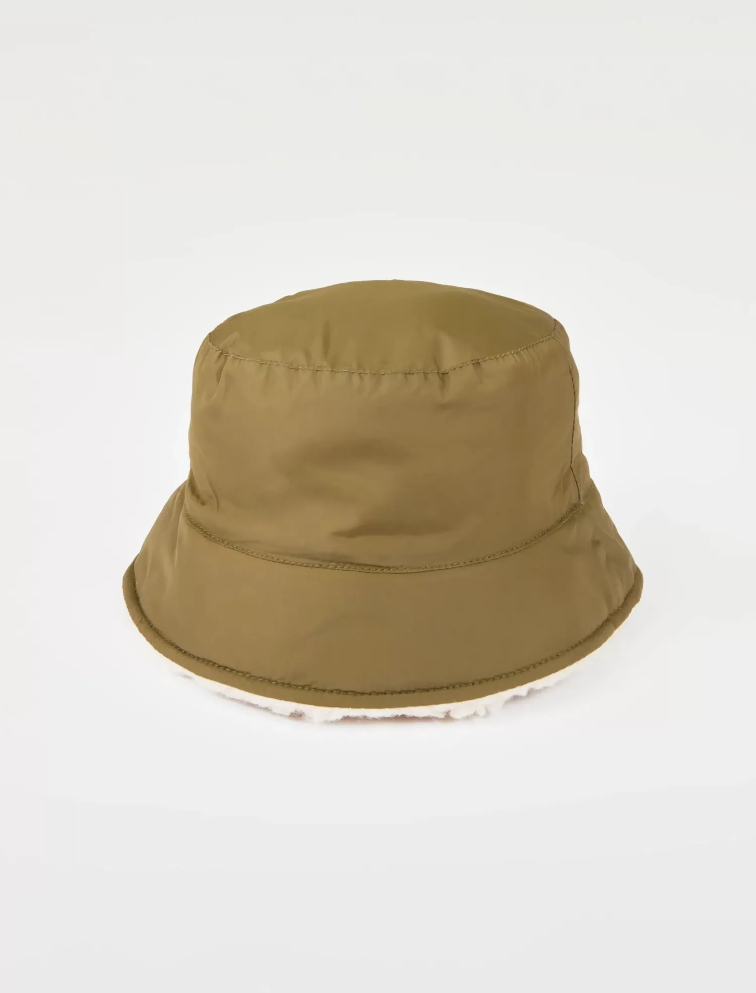 Lucky Brand reversible nylon/teddy bucket hat dark green*MEN|WOMEN Hats