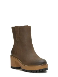 Lucky Brand rhoslyn lug boot open brown/rust*WOMEN Shoes