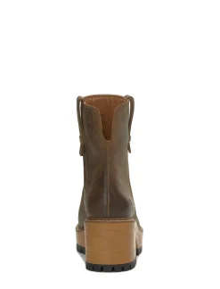 Lucky Brand rhoslyn lug boot open brown/rust*WOMEN Shoes