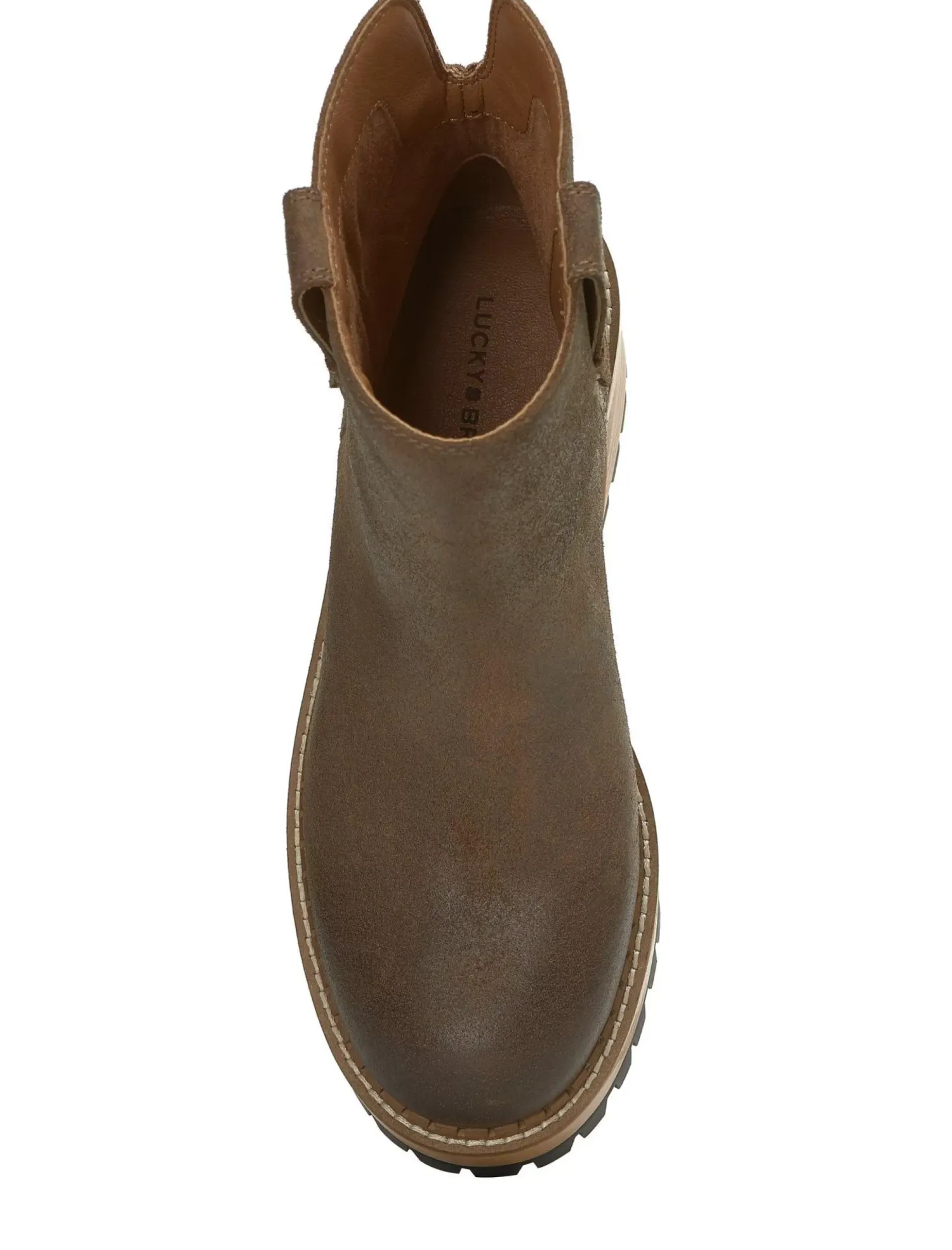 Lucky Brand rhoslyn lug boot open brown/rust*WOMEN Shoes