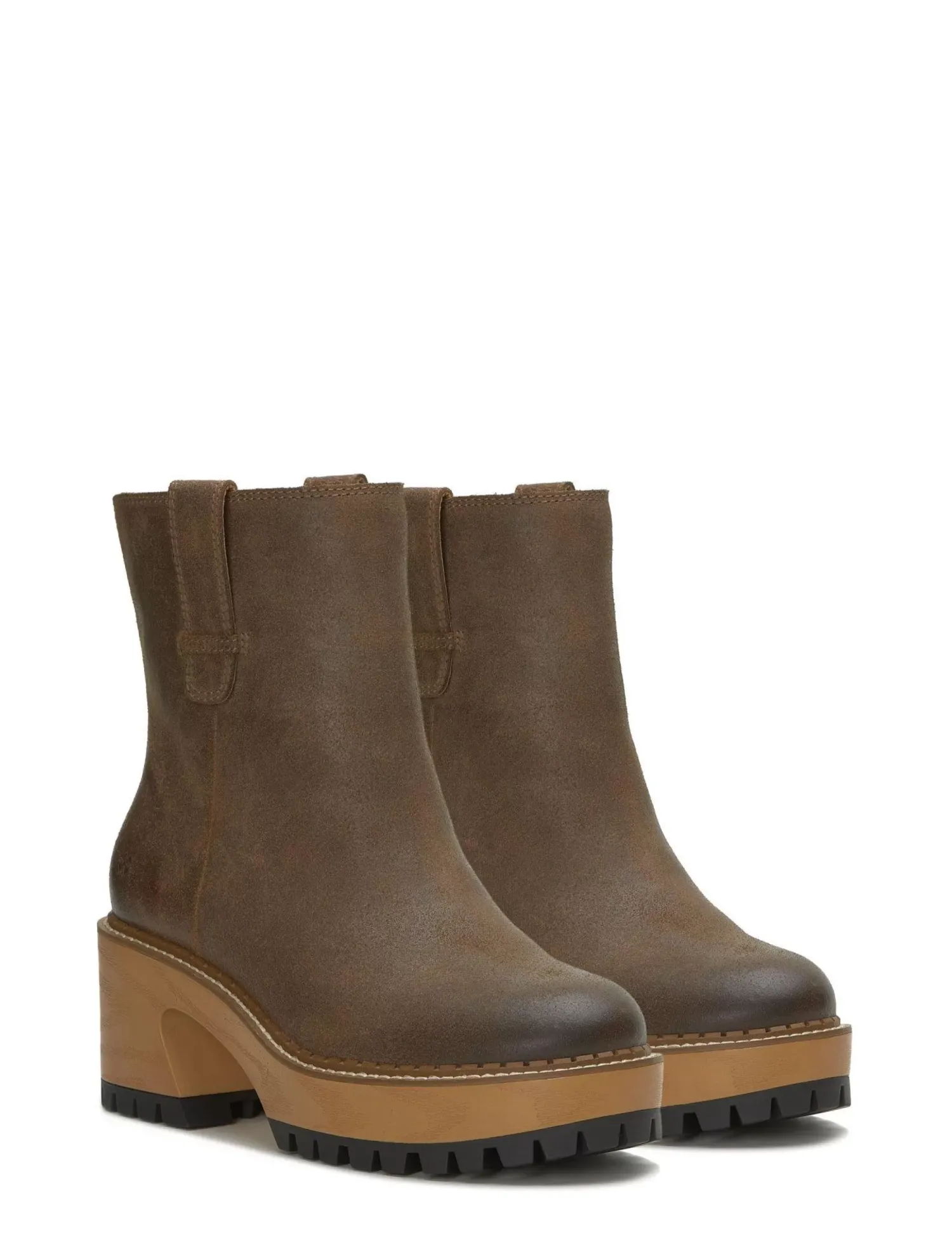 Lucky Brand rhoslyn lug boot open brown/rust*WOMEN Shoes